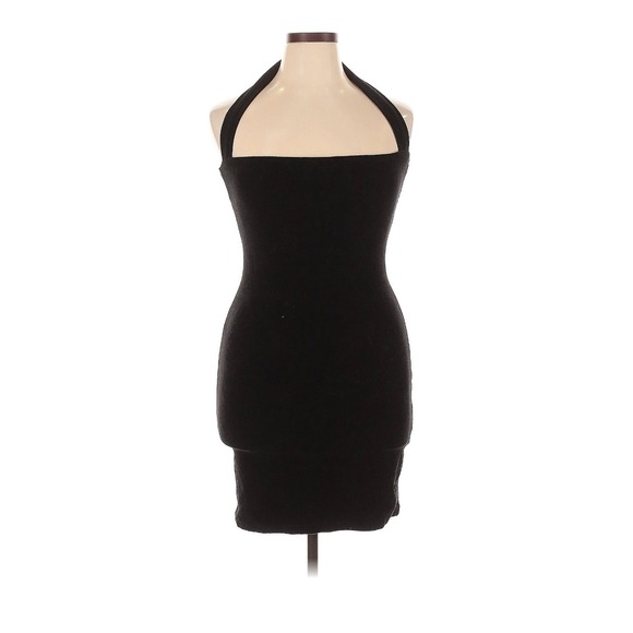 The Line by K Black XL DressHalter Mini Cotton Party Bodycon Sleeveless Party The Line by K Black XL DressHalter Mini Cotton Party Bodycon Sleeveless Party